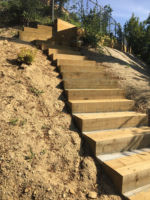 Stairs we built to make areas that once were inaccessible now part of the usable space.